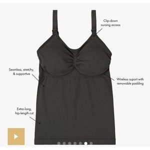 Kindred Bravely Women's Size Medium Black Simply Sublime Nursing Tank